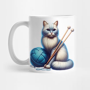 I knitted a Cat! Mug